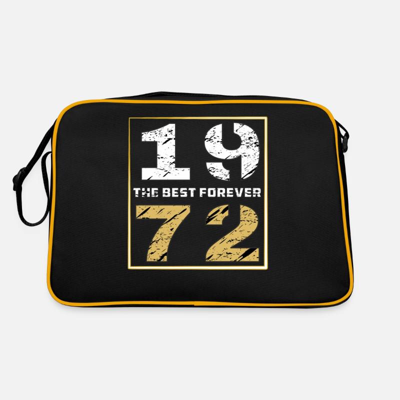 THE BEST FOREVER 1972 - Retro Tasche - Schwarz/Gold