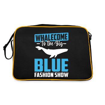Whalecome au défilé de mode du grand bleu - Sac Retro - noir/or - Dos