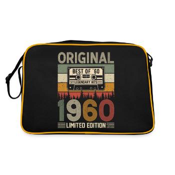 Légendaire 1960 - Anniversaire vintage - Sac Retro - noir/or - Dos
