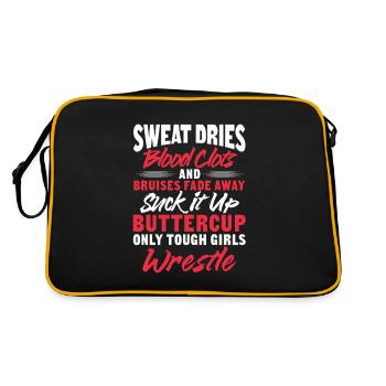Wrestling Wrestler Fight Wrestling Ringer Gift - Retro Bag - black/gold - Back