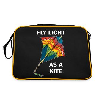 DRACHEN FLY LIGHT AS A KITE - Retro Bag - black/gold - Back