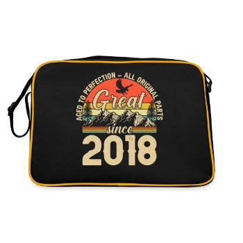 Jubilant Vintage Birthday Joy 2018 - Retro Bag - black/gold - Back