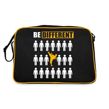 Soyez différent Taekwondo - Sac Retro - noir/or - Dos
