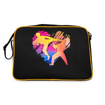 Taekwondo - Sac Retro - noir/or - Dos