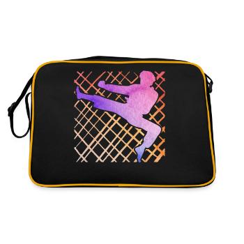 Taekwondo - Sac Retro - noir/or - Dos