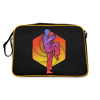 Taekwondo - Sac Retro - noir/or - Dos