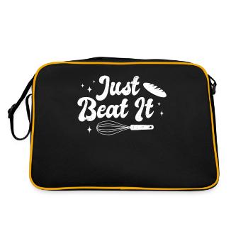 Bäcker - Retro Tasche - Schwarz/Gold - Hinten