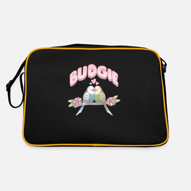 Budgie Bird Pet Parakeet Gift Retro Bag