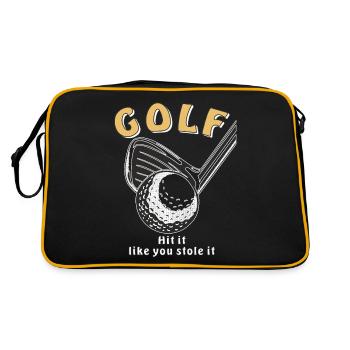 GOLF Frappez-le comme si vous l’aviez volé - Sac Retro - noir/or - Dos
