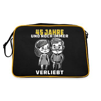 COUPLE 45 YEARS OLD AND STILL IN LOVE - Retro Bag - black/gold - Back