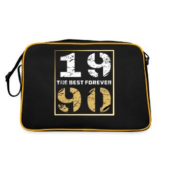THE BEST FOREVER 1990 - Retro Bag - black/gold - Back