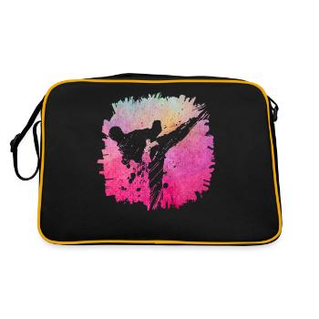 Taekwondo - Sac Retro - noir/or - Dos