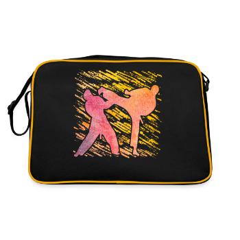 Taekwondo - Sac Retro - noir/or - Dos