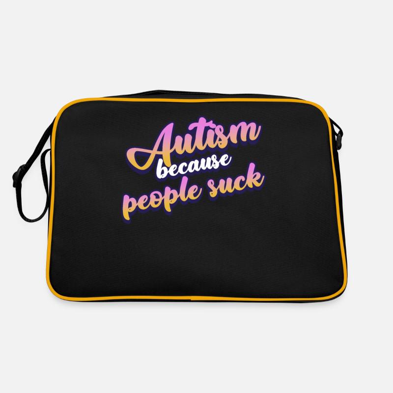 Blague autiste Autisme autiste Sac Retro