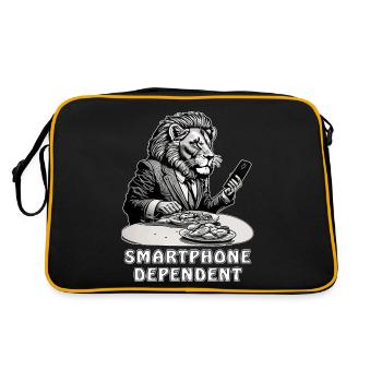 LEOWE SMARTPHONE DEPENDENT - Retro Bag - black/gold - Back