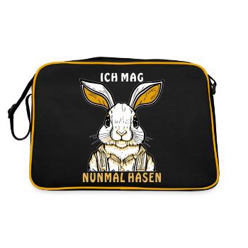 LAPIN J’AIME LES LAPINS - Sac Retro - noir/or - Dos