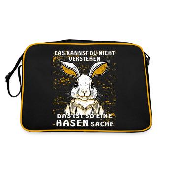 BUNNY, C’EST UN TRUC DE LAPIN - Sac Retro - noir/or - Dos