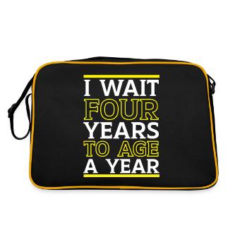 Joyeux anniversaire Année bissextile 29 février Jour bissextile - Sac Retro - noir/or - Dos