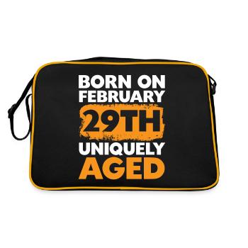 Joyeux anniversaire Année bissextile 29 février Jour bissextile - Sac Retro - noir/or - Dos