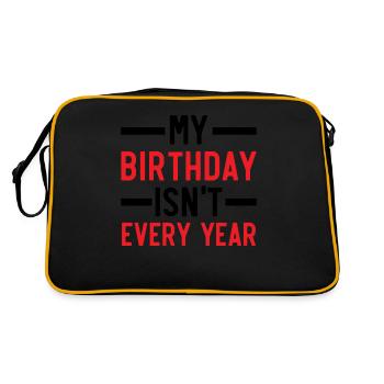 Joyeux anniversaire Année bissextile 29 février Jour bissextile - Sac Retro - noir/or - Dos