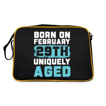 Joyeux anniversaire Année bissextile 29 février Jour bissextile - Sac Retro - noir/or - Dos