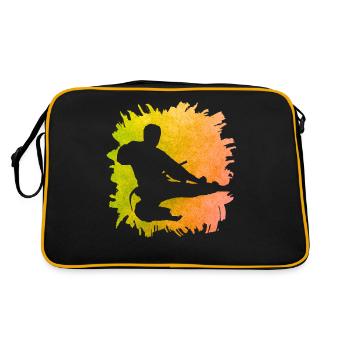Taekwondo - Sac Retro - noir/or - Dos