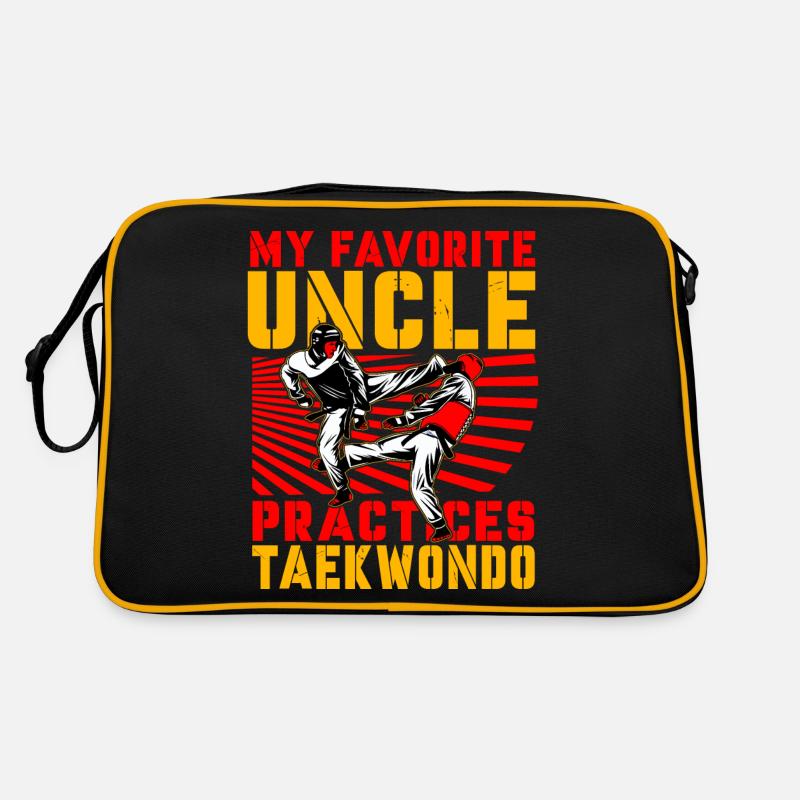 My favorite uncle practices Taekwondo Retro Bag