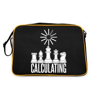 Chess Calculating Chess Board - Retro Bag - black/gold - Back
