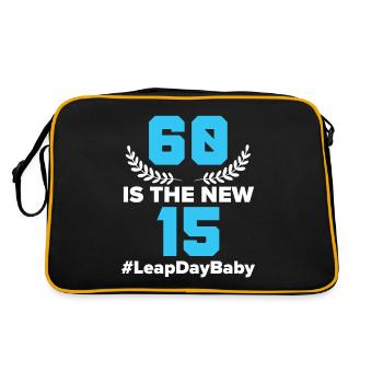 Joyeux anniversaire Année bissextile 29 février Jour bissextile - Sac Retro - noir/or - Dos