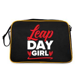 Happy Birthday Leap Year February 29 Leap Day - Retro Bag - black/gold - Back