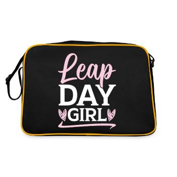 Happy Birthday Leap Year February 29 Leap Day - Retro Bag - black/gold - Back