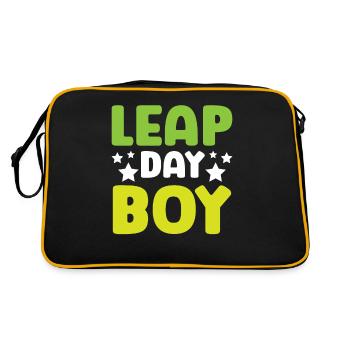 Happy Birthday Leap Year February 29 Leap Day - Retro Bag - black/gold - Back
