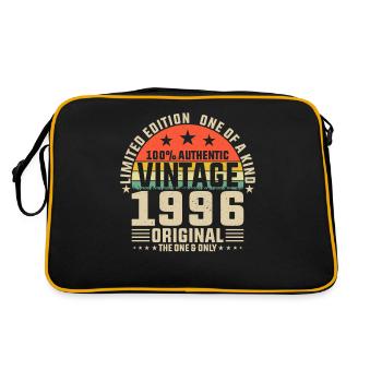 Jahreszeiten im Jahr 1996 - Retro Tasche - Schwarz/Gold - Hinten