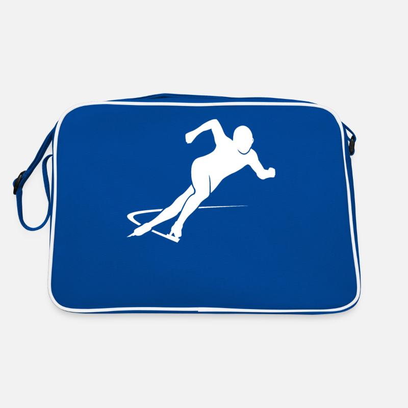 Cadeau de Silhouette de patinage de vitesse dynamique Sac Retro