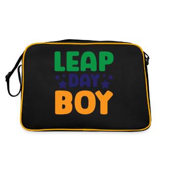 Happy Birthday Leap Year February 29 Leap Day - Retro Bag - black/gold - Back