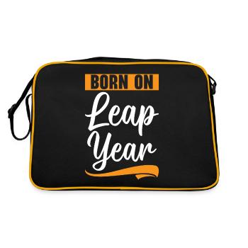 Happy Birthday Leap Year February 29 Leap Day - Retro Bag - black/gold - Back
