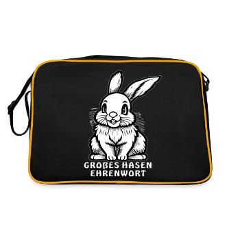LAPIN GROS LAPIN MOT D’HONNEUR - Sac Retro - noir/or - Dos