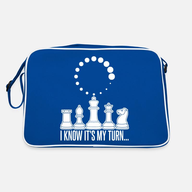 Chess set Calculating Joke chess Player Retro Tasche