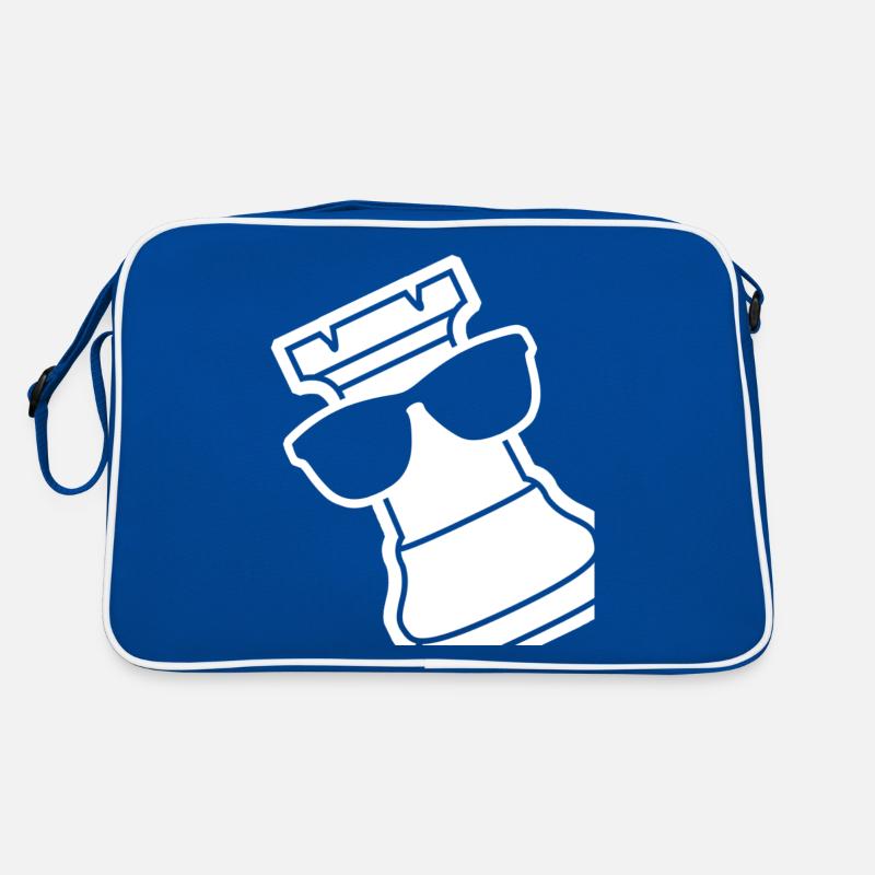 Chess Rook with Sunglasses Retro Tasche