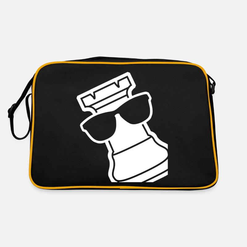Chess Rook with Sunglasses Retro Bag