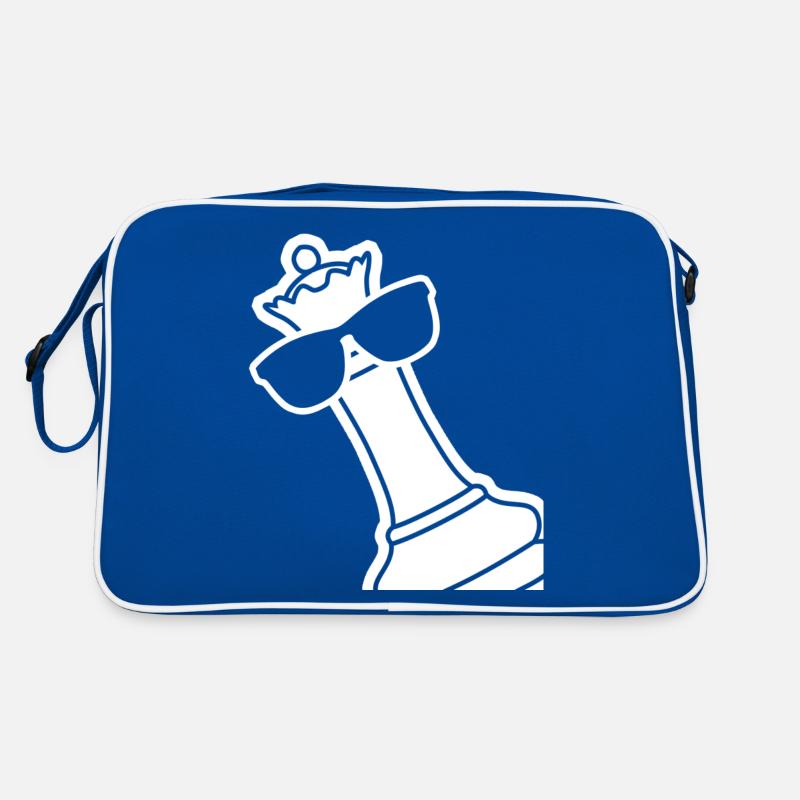 Chess Queen with Sunglasses Retro Tasche