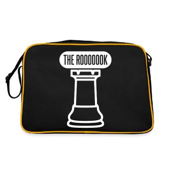 Chess Rook Chess Board Chess Player - Retro Bag - black/gold - Back