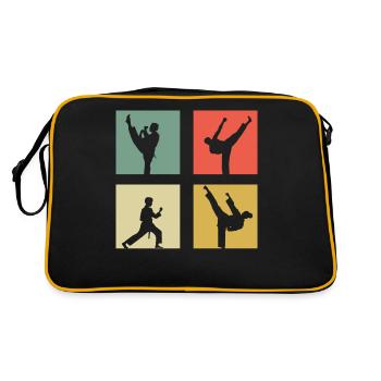 Taekwondo - Sac Retro - noir/or - Dos