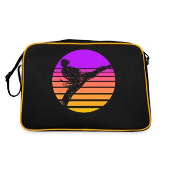 Taekwondo - Sac Retro - noir/or - Dos