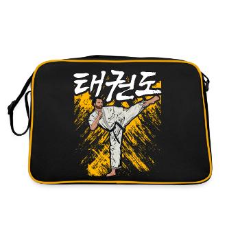 Taekwondo - Sac Retro - noir/or - Dos