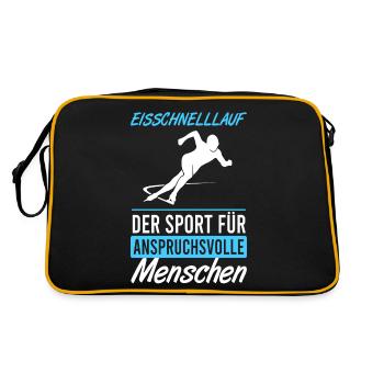 Cadeau de patinage de vitesse pour les connaisseurs - Sac Retro - noir/or - Dos