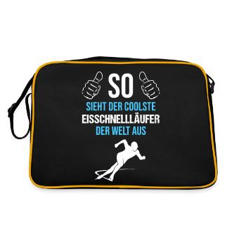 Les meilleurs patineurs de vitesse du monde cadeau - Sac Retro - noir/or - Dos