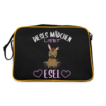 Girl & Ass Love - Inseparable - Retro Bag - black/gold - Back
