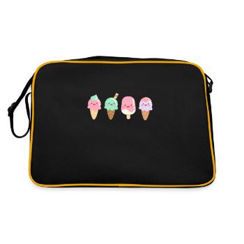 Crème glacée Crème glacée Crème glacée Cadeau d’été - Sac Retro - noir/or - Dos