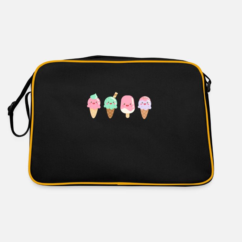 Eiscreme Eis Eiskrem Ice Cream Sommer Geschenk Retro Tasche